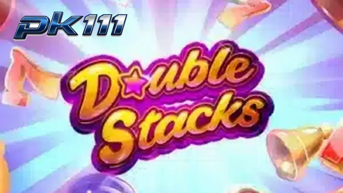 Makulay na neon na disenyo ng Double Stacks slot
