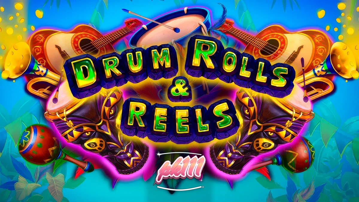 Makulay na disenyo ng Brazilian carnival sa slot na Drum Rolls & Reels